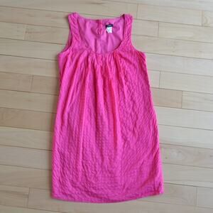 J. Crew Pink Textured Sleeveless Midi Sheath Dress Size 0